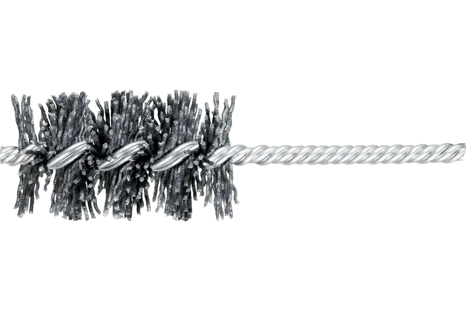 Picture of Pferd Abrasive 84055 Pferd M-BRAD Power Tube Brush - 1-1/2" Dia. .040/120 Grit Silicon Carbide 1/4" Stem